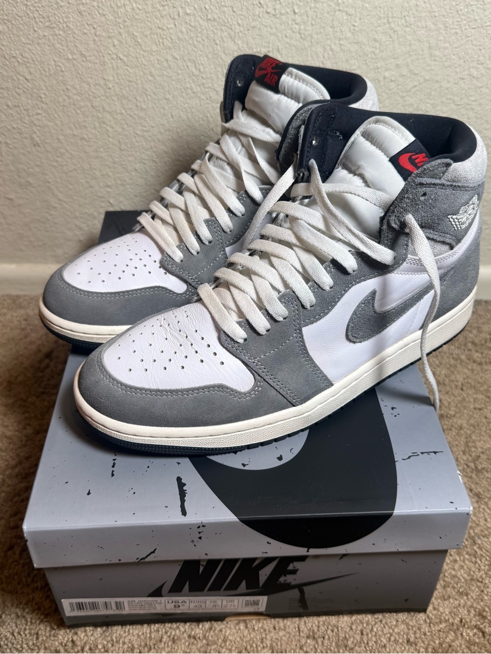 Nike Air Jordan 1 - Washed black Size 9.5